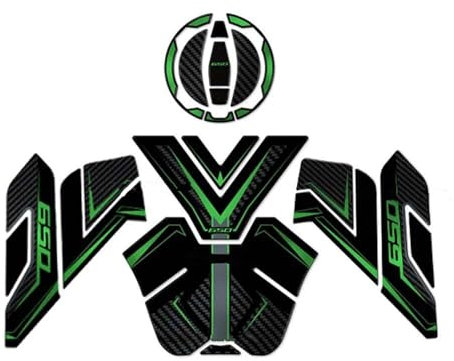 MPODYTSF Adesivo Decalcomania Adesivi per Serbatoio Moto per Kawasaki per Versys 650 2024 Accessori Adesivi Protettivi