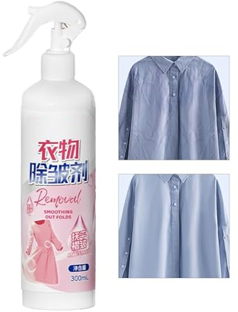 Crease Releaser Spray, Crease Releaser, Anti-Creases Spray, Removes Creases In Fabric, Clothing Fabric Smoothing, Anti-Static Mist, Creases-free Without Ironing, 300ml