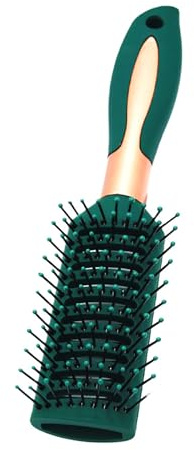 Vent Haarbürste für Damen und Herren, Entwirrende Nasshaarbürste mit Kugelspitzenborsten für nasses/trockenes Haar, alle Haartypen mit Nylonborsten, Grün (1 Pack-Grün)