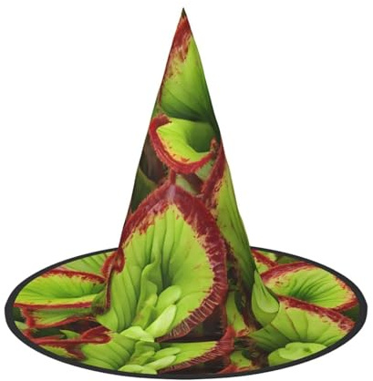 Fleischfressende Pflanze, vielseitiger Halloween-Hut, Hexenhut für Damen, Herren, Erwachsene, lustige und stilvolle Halloween-Party-Dekoration, 1 Stück