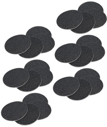 SOESFOUFU 120 Stück Schwarze Pediküre Schleifpapier Ersatzpads aus Carborundum für Elektrowerkzeuge mit Ergonomischem Design zur Effektiven Hornhautentfernung Am Fuß