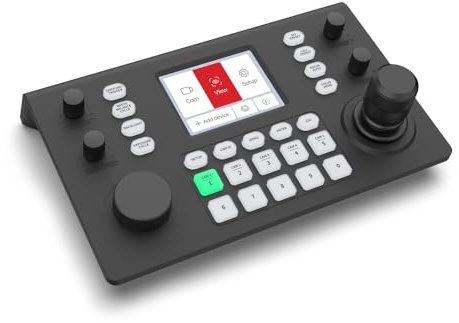 Hsility PTZ Controller Kamera Controller POE Netzwerk 4D Joystick Dekodierung Tastatur Innen mit 5 Zoll LCD Bildschirm 480p