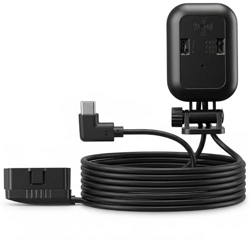 Rimoody Nuovo Cavo di Alimentazione OBD per Telecamera per Auto con Radar Sentinel, Adattatore Cavo Hardwire OBD2 Tipo C, Convertitore 12-24V a 5V/3A, Sorveglianza 24h per GPS DVR e Radar