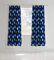 Catherine Lansfield Football Vorhänge, Textil, blau, Pencil Pleat Curtains-66x72 Inch