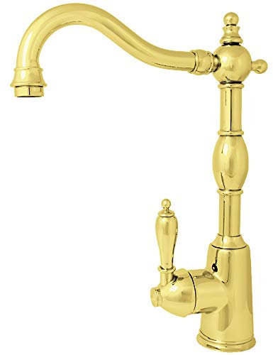 Goldene Nostalgie Retro Küchen Armatur Landhausstil Gold