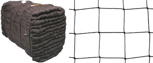 PieloBa Volierennetz Freilauf Hühnerauslauf schwarz Masche 10 cm 5 m x 10 m Stärke: 1,2 mm