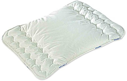 Irisette Kinderflachkissen Bambino 40 x 60 cm Öko-Tex zertifiziert, weiß, Deutsches Markenprodukt
