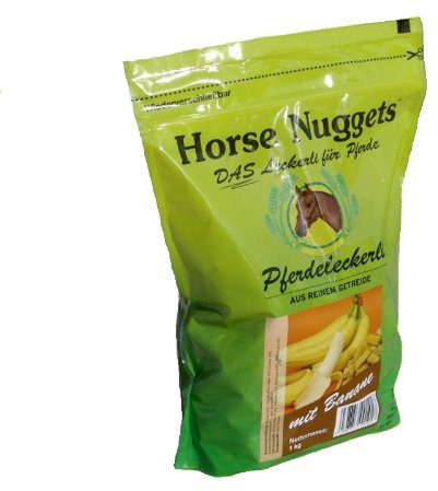 Horse Nuggets® Pferdeleckerli - 1kg Beutel - mit Banane