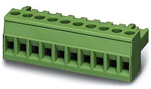 PHOENIX CONTACT MSTBT 2,5/7-ST Leiterplattenstecker, 2.5 mm² Nennquerschnitt, 7 Anschlüsse, MSTBT 2,5/..-ST Artikelfamilie, 5mm Rastermaß, Grün, 50 Stück