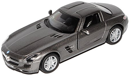 Kinsmart Mercedes-B SLS AMG C197 Coupe Grau 2009-2014 ca 1/43 1/36-1/46 Modell Auto
