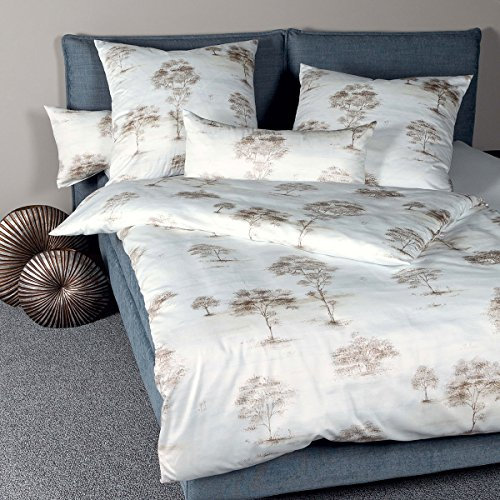 Janine Design Interlock Feinjersey Bettwäsche Carmen 53059-07 Taupe Kissenbezug einzeln 80x80 cm