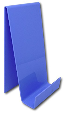 EPOSGEAR XL Extra Large Plastic Acrylic Perspex Book Plate Retail Display Stand Holder - Perfect for Schools, Nurseries, Libraries etc (Bubblegum Blue)