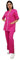Tecno Hospital - Divisa Ospedaliera Unisex con Zip, Casacca e Pantaloni, Infermiere, Medico, Oss, Divisa Sanitaria, Uniformi Sanitarie (M, Fucsia)