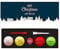 Volvik Christmas Pack Geschenkpackung Golfbälle, Weihnachts-Tees/Marker, 1DZ