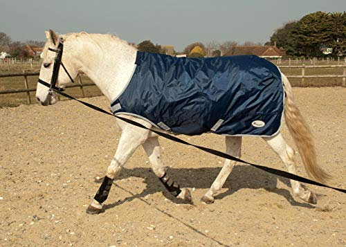 Rhinegold 0 Horsewalker/Lunge Rug-6/9-Navy Pferdedecke Longe, Navy, 2,1 m