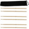 SING F LTD 40,6 cm Standardgröße Schlagzeugstöcke 5A Ahorn Holz Schlagzeugstöcke 6 Stück/Set mit Tragetasche für Rock Band Spieler