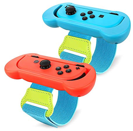 EEEKit Muñequera para Mandos Switch Joy-Con, Correa Elástica Ajustable para Just Dance 2024 2023 2022 2021, 2Pieza