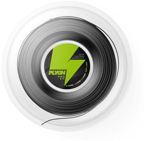 PLYGN Tennissaite PRO Six/Komfort & Kontrolle / 1.30 mm / 200 m/Co-Polyester/Hexagonal