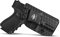 Glock 19 Holster, Carbon Fiber Kydex Holster IWB for Glock 19 19X Glock 23 Glock 25 Glock 32 Glock 45 (Gen 3 4 5) Pistol Case - Innen Bund verdeckt tragen Holster Glock 19 IWB (Black, Right)
