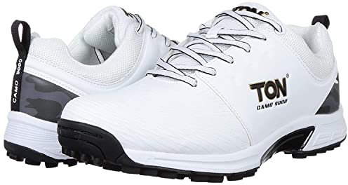 SS Camo 9000 Cricket Chaussures Men's, Noir/Blanc, Taille 6