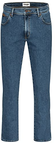 Wrangler Herren Jeans Regular Fit Texas Stretch Hose Authentic Straight Jeanshose Denim Baumwolle Schwarz Blau Grau w28 w29 w30 w31 w32 w33 w34 w36 w38 w40 w42 w44