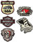 cut-it folientechnik & design MG610 / 5X Rockabilly Aufkleber 9cm Kult Sticker Set 666 Skull Devil Auto Tuning Oldschool Biker Rocker V8 USA Hot Rod Rock n Roll