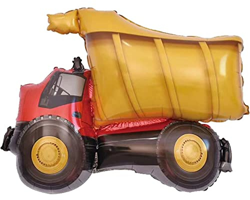 XXL Folienballon * FAHRZEUGE * als Geschenk oder Deko für Mottoparty | Polizeiauto Radlader Feuerwehrauto Trecker Bagger Truck | Kinder Geburtstag Partydeko, Edition: LKW, 87,61cm