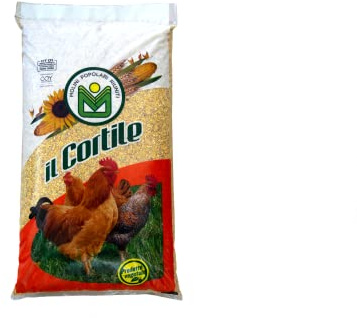 Molini Popolari Riuniti Ruspanty, NO OGM, Mangime in Granaglie per Galline, Polli, Tacchini, Oche e volatili da cortile. 25 Kg