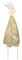 ETC stimmungsvoller Gartenstecker Blumenstecker Dekofigur König als Flache Silhouette aus Metall beidseitig Gold oder Silber mit Krone in verschiedenen Größen (Gold breit klein)