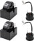 WANGCL 2 relés de arranque del compresor de 2 pines 15 Ohm + 2 protectores de sobrecarga del compresor de 1/4 HP para reparación de refrigeradores