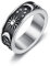 XJruixi Retro 316L Stainless Steel Sun Moon Star Couple Ring for Men Women Punk Hip Hop Simple Star Moon Sun Ring Fashion Jewelry Gift