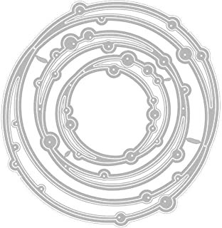 FROVOL Crazy Notebooks 3D-Metallrahmen für Scrapbooking, runde Form, Metall, für dekorative L1G0 Alben, Basteln, Scrapbooking