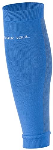 STARK SOUL Stutzen ohne Fuss - Sleeve/Tube, Sportstutzen, Fussballstutzen, für Herren & Damen | Blau | Größe: M