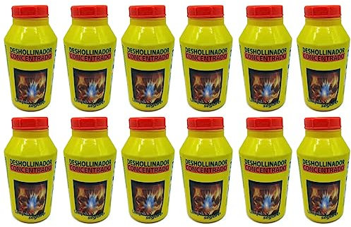 Tradineur - Pack de 6 Deshollinadores concentrado, Apto para la Hoguera de hogar, estufas de leña y carbón, calderas gas-oil, 1 bote para cada 200 kg de combustible