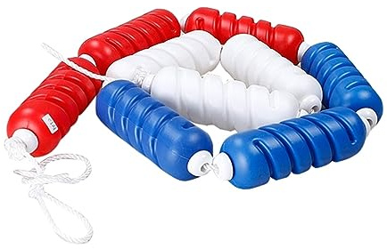XLIHAWY Pool Sicherheitsteiler, UV-Schutz Schwimmspur-Trennwand Schwimmt, Wellenblockierung Schwimmende Pool-Sicherheitsleine(Red-6cm,2m)