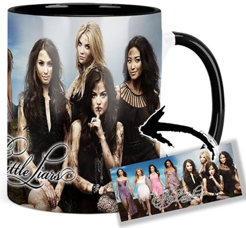 Pretty Little Liars B Tasse Innen & Henkel Schwarz Keramikbecher Mug