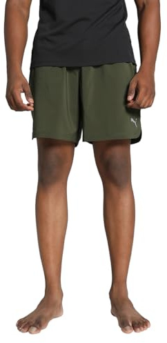 PUMA M Studio Foundation Short, Unisex Gestrickte Shorts, Dark Olive, 525965