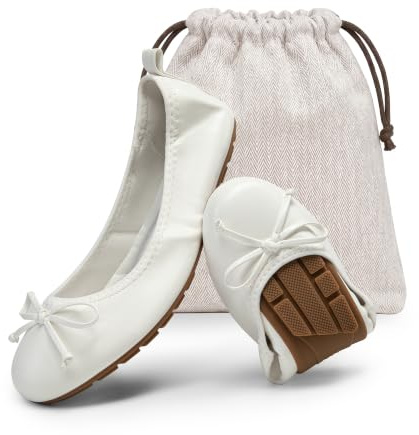 DREAM PAIRS dam Sdfa2409wBalettskorr | Lätt vikt, slip-on-finskor, rund tå, erbjuder komfort hela dagen för långa promenader, stående, dans
