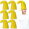 SATINIOR 6 Stück Karneval Zwergenmütze Filz Schlumpfmütze für Erwachsene Weihnachtskleid Kopfbedeckung für Kostüm Ausgefallenes Cosplay Partyzubehör (Gelb)