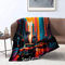 CHTLIFQ Artsy San Francisco Bedruckte Überwurfdecke, Flanell Fleecedecke, Couch, Sofa, Bett, Büro, Herbst Winter Decken, Kinderbett oder Couch, 150 x 200 cm, Flanell