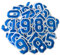 CXWLJL 30pcs Embroidery Applique Patches, 0-9 Iron on Number Patches for Clothes, Shoes, Hats, Socks DIY Accessories - Blue