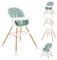 Baby High Chair, 5 in 1 High Chairs for Babies and Toddlers, Lightweight Portable High Chair with Removable Tray Cup Holder, Toddler Booster Seat for Dining Chair, Easy to Clean