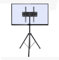 TV Ständer TV Stand Faltbarer Stativ-TV-Ständer Für Bildschirme Von 32 Bis 55 Zoll, Schwenkbarer TV-Display-Bodenständer, Tragbare Höhenverstellbare Halterung TV Standfuß TV Ständer