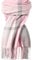 Schal für Damen – Winter-/Herbstschal, modisch, lang, kariert, Kaschmir-Gefühl, Decke, Pashmina-Schals, Rosa und Grau, Einheitsgröße