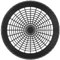 MIDELONG Reusable Plastic Paper Plate Holders, 9 Inch Round Paper Plate Holders Woven Paper Plate Holder Black Plastic Heavy Duty Supports for Party BBQ Picnic Supplies, Pack of 4