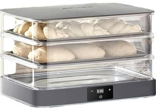 Bread Dough Proofer Machine with Humidity and Temperature Control - Electric Proofer Box, Yogurt Maker, Slow Cooker, and Fermenter