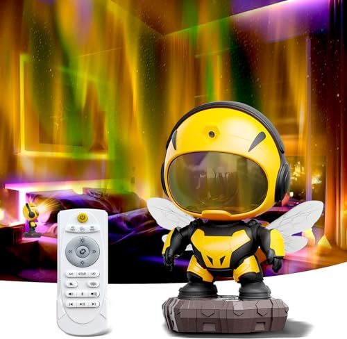 Domigard Astronaut Galaxy Projector,Bee Star Projector for Bedroom,LED Night Light for Kids Room with Timer and Remote,Room Decor Aesthetic, Home Decor,Gifts for Adults, Teens, Christmas, Birthday