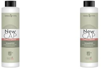 ERBA VITA Shampoo Capelli Grassi prodotto cosmetico per detergere ed eliminare le impurità del cuoio capelluto - 250 ml (Confezione da 2)