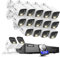 ANNKE 16CH 3K Security Camera System with Audio/Mic, 3K Lite Surveillance AI DVR and 16 x 3K 2960 * 1665 CCTV Camera with Dual Light, Human/Vehicle Detection, IP67, Color Night Vision, 2TB Hard Drive
