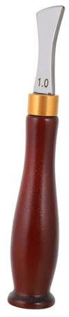 COHEALI 1 Stk Lederkantenpresse Crimpzange Nutkantenwerkzeug DIY Crimpnadel lederwerkzeug leathercrafting Lederschneidewerkzeuge Lederschälwerkzeug Chrom-Vanadium-legierter Stahl rot